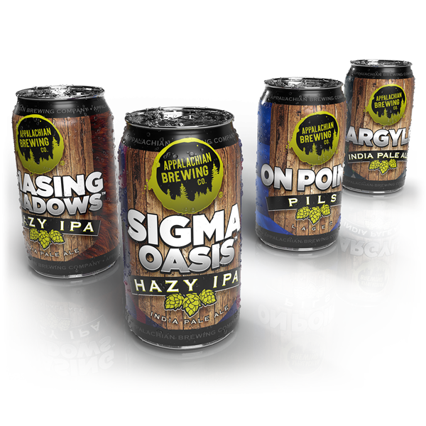 Appalachian Brewing Co. Beer Can Label Designs