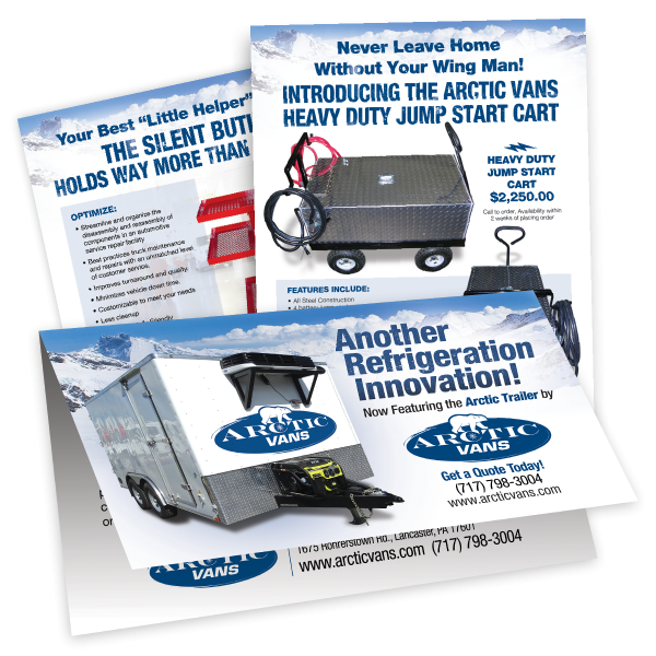 Arctic Vans Printed Mailers